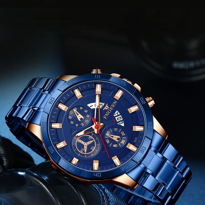 Waterproof Quartz Watch With Black Leather Strap And Shell-1915197271209807877
