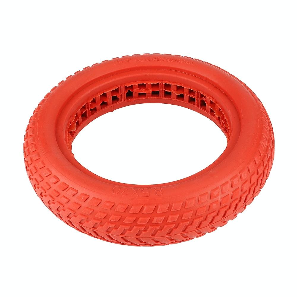 Red 8.5 Semi-Solid Honeycomb Tire For Xiaomi M365 Scooter-1964932190374596611
