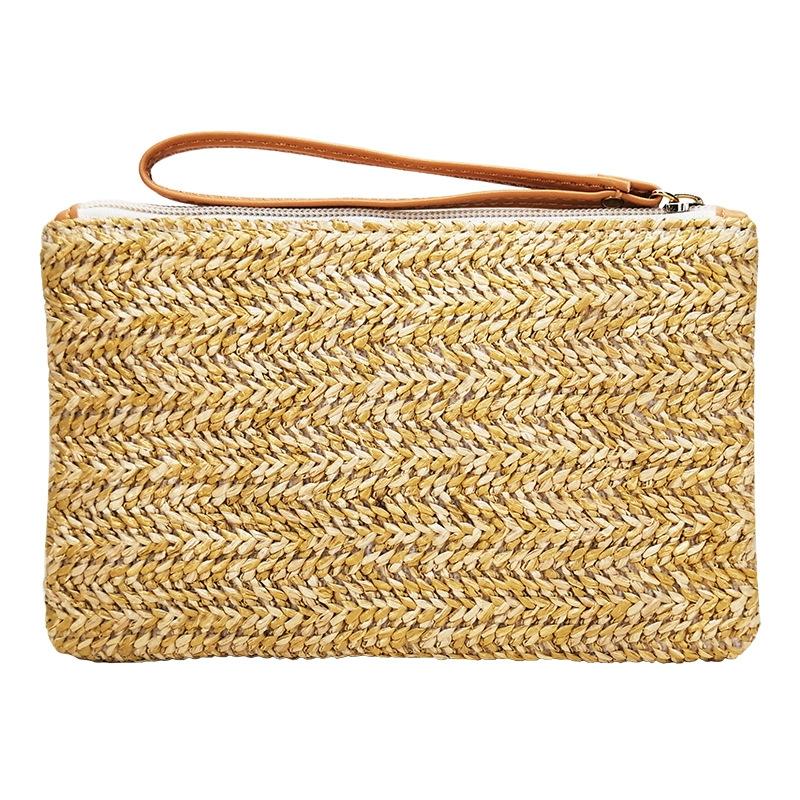 Beach Straw Clutch Coin Purse For Summer Fun-1915197954239631360