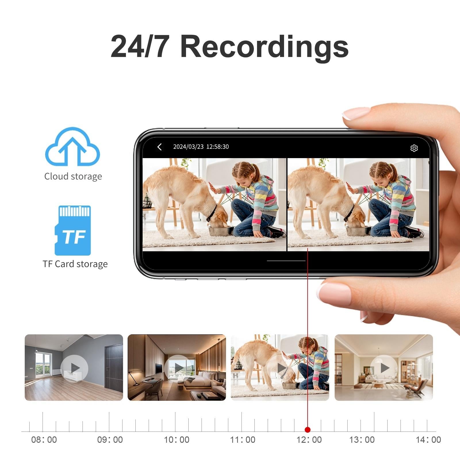 Hd Wifi Camera With Two-Way Voice Intercom For S20 Home Mobile Phone-1915197418278883336