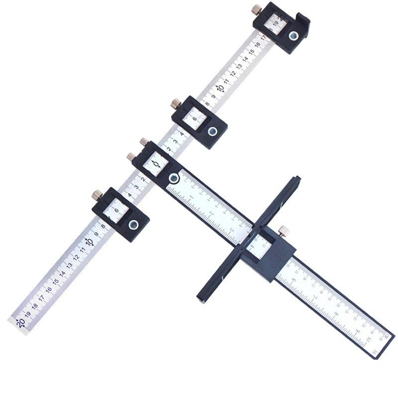 Woodworking Punch Locator For Cabinet Doors - Black Plastic Handle-1964932293793550336