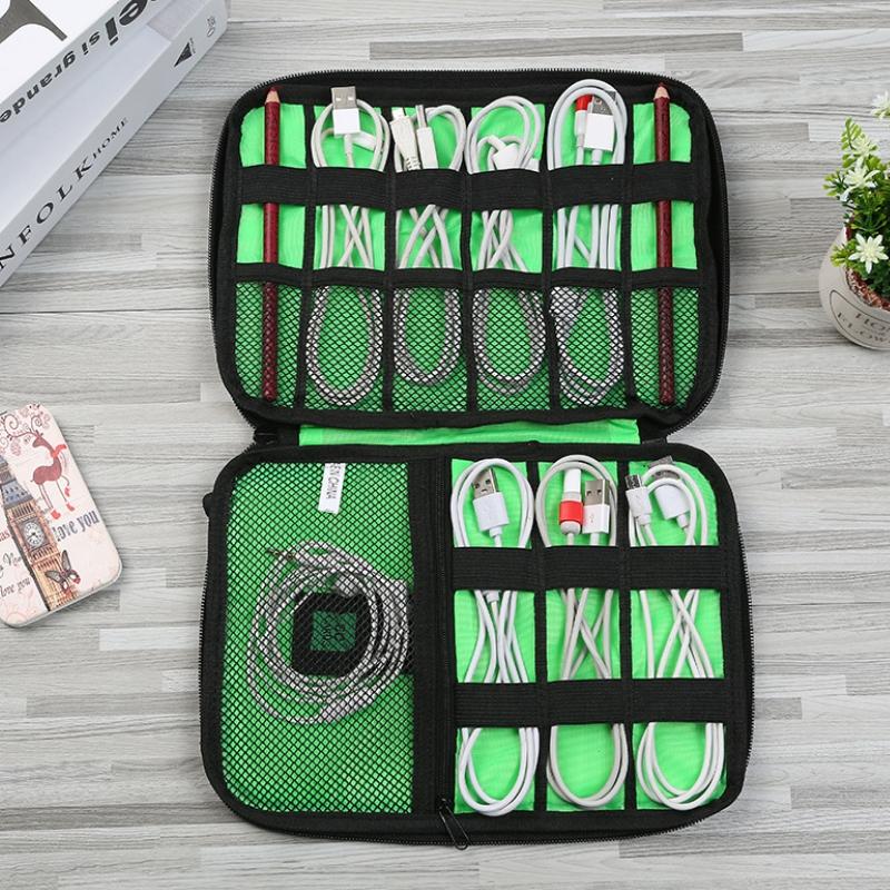 Portable Multifunctional U Disk Storage Bag For Mobile Phone Accessories - Orange-1964932254186737669