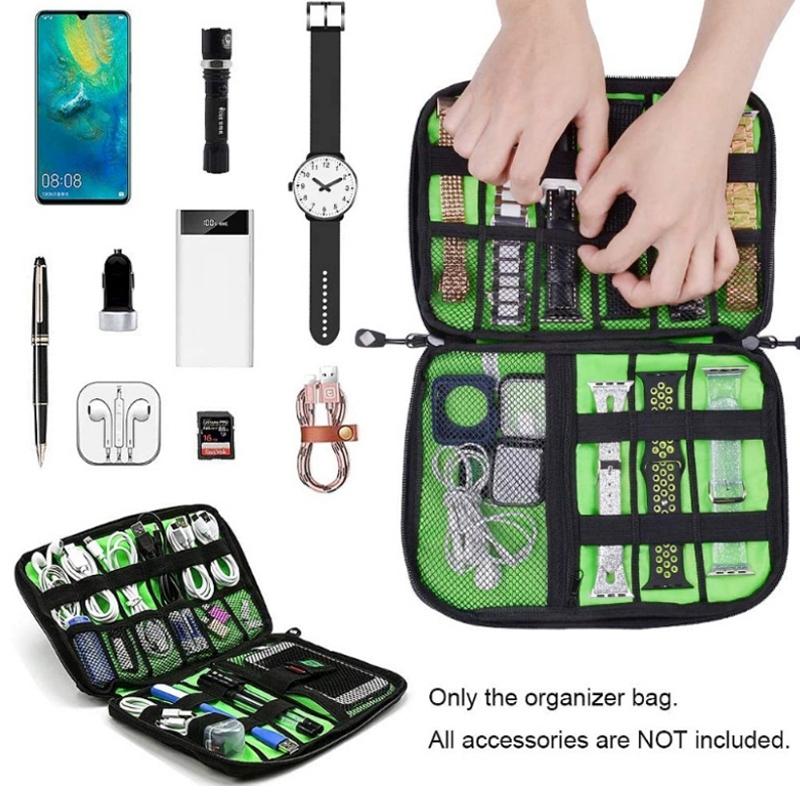 Portable Multifunctional U Disk Storage Bag For Mobile Phone Accessories - Purple-1964932356506783748