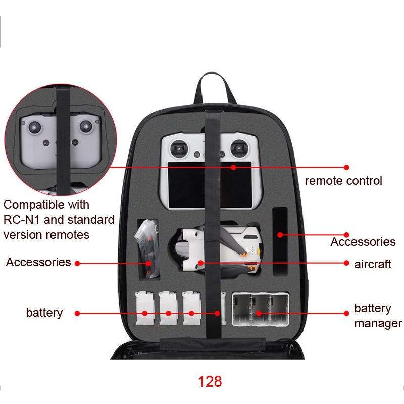 Large Waterproof Hard Shell Backpack For Dji Mini 3 Pro 128 Size-1915196865930989569