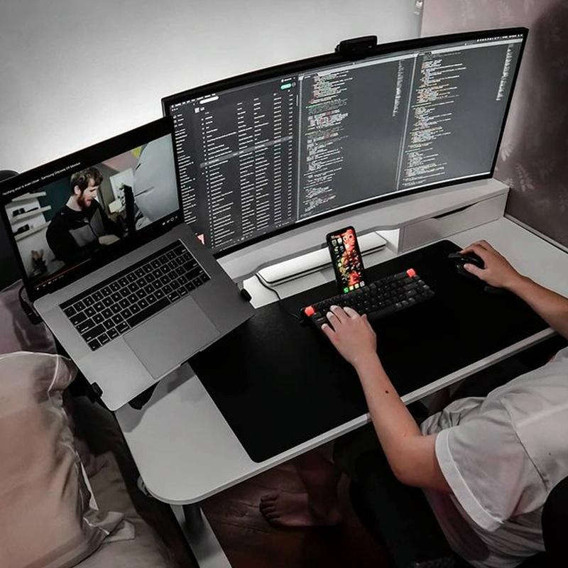 Rotatable Dual Screen Laptop Stand For Desktop-1964932310344273923