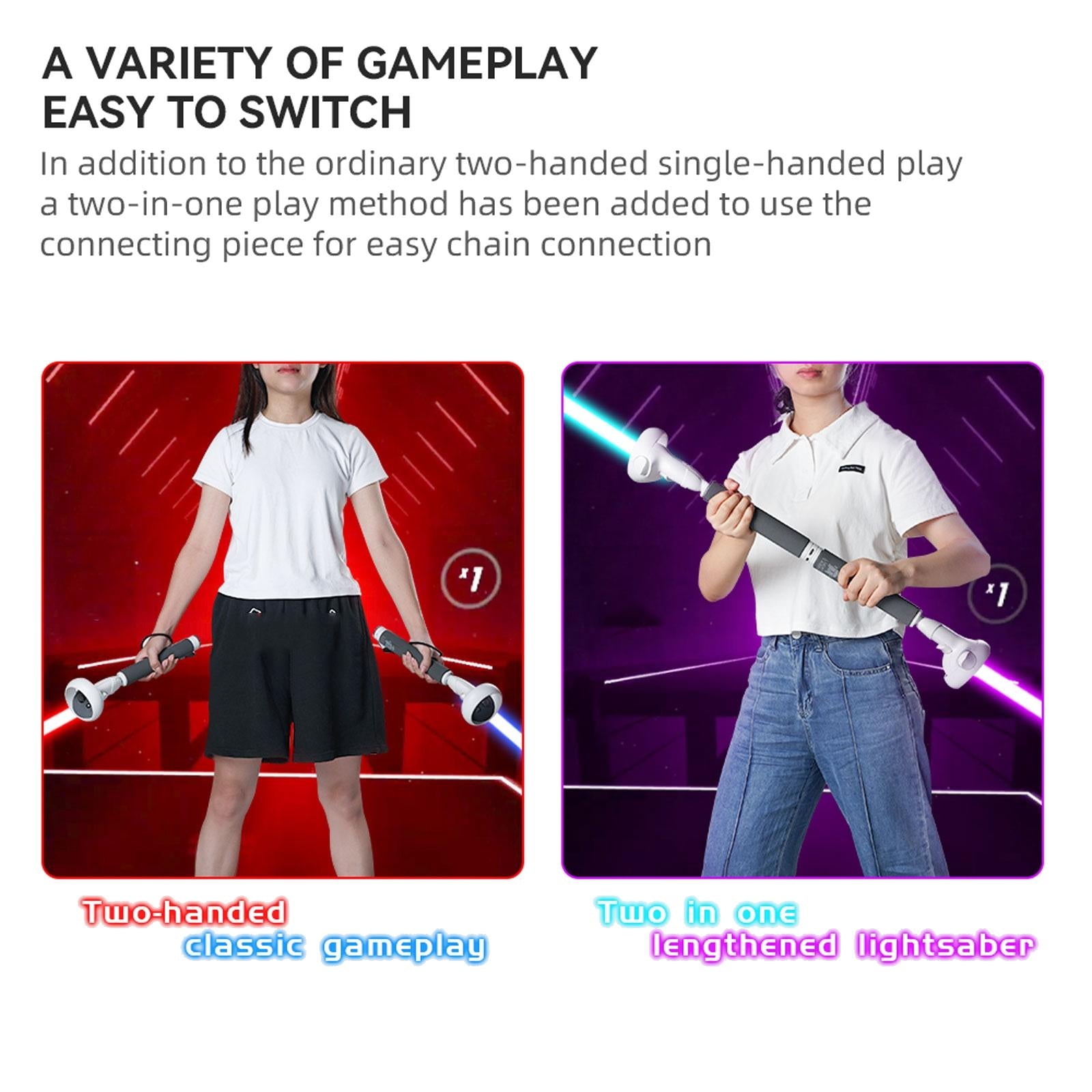 Vr Controllers For Beat Saber On Meta Quest 2 - Long Stick-1915197111599763460