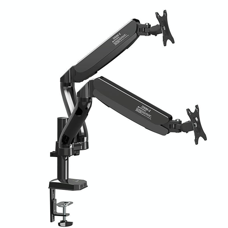 Double Screen Desktop Monitor Bracket - Air Pressure Lift-1964932248088219649
