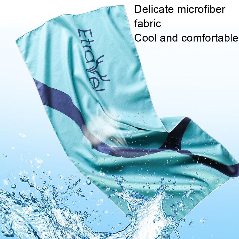Double-Sided Fleece Bath Towel - Quick-Drying Small Navy-1915197963089612804