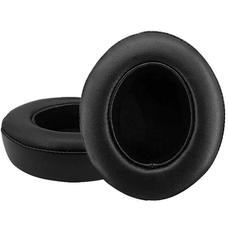 Breathable Leather Headphone Covers - 2 Pack Black Sheepskin-1915197270031208448