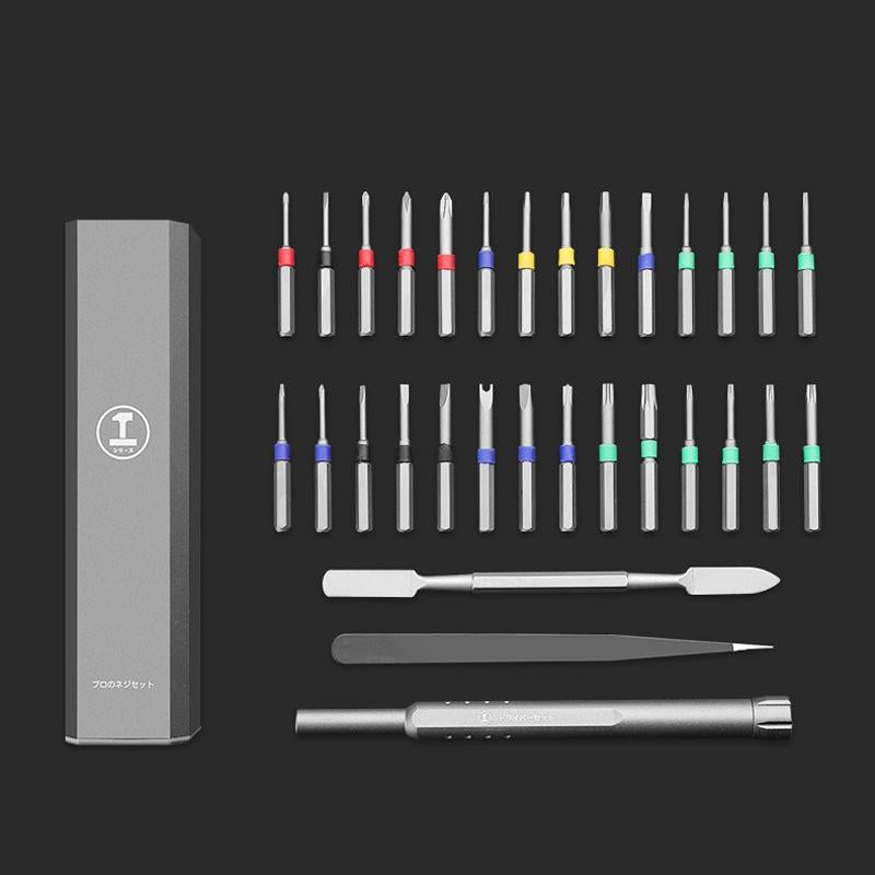 30-In-1 Aluminum Barrel Screw Knife Set For Disassembly And Maintenance-1915198112213897216