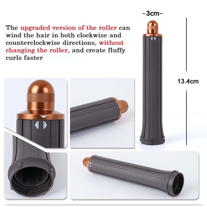 Long Barrel Curling Iron For Dyson Hair Dryer - 13.4Cm Upgraded Gold 40Mm-1922443386216910851