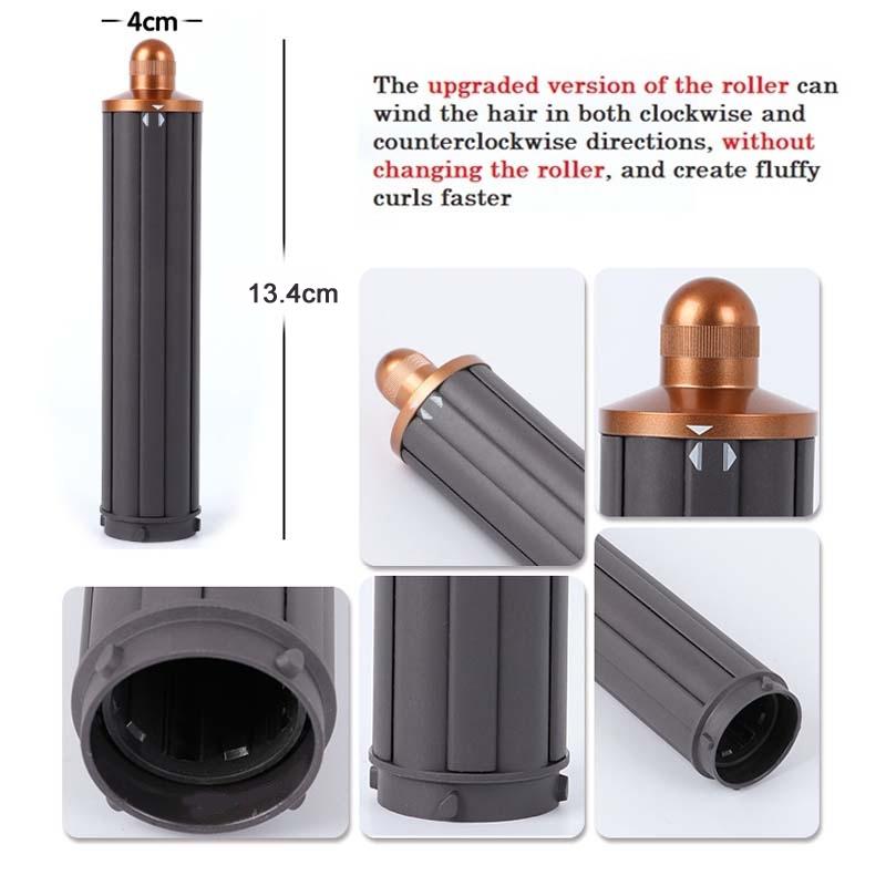 Long Barrel Curling Iron For Dyson Hair Dryer - 13.4Cm Upgraded Gold 40Mm-1922443386216910852