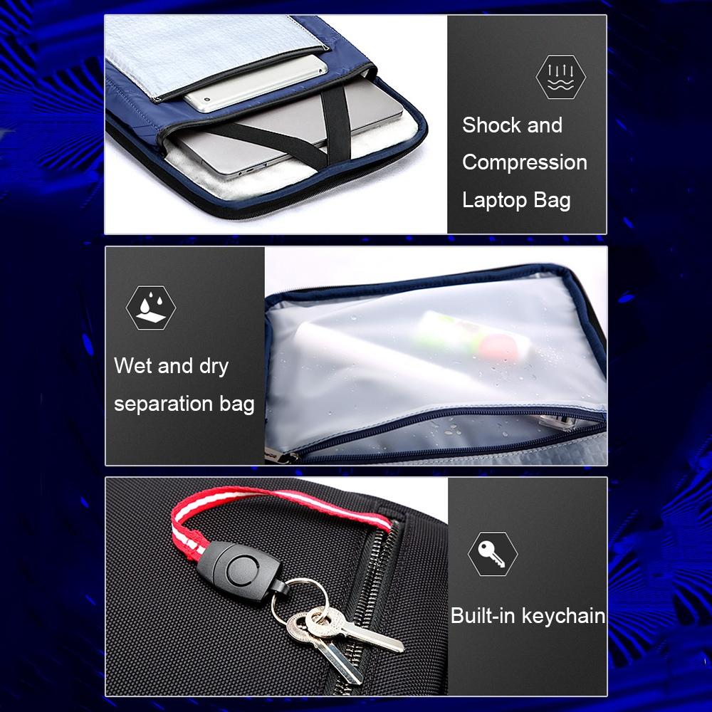 Black Multifunctional Anti-Theft Laptop Backpack With Usb Charging Hole-1915196825221074950