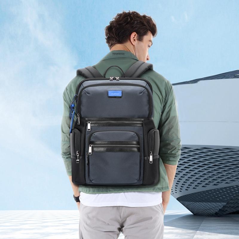 Multifunctional Usb Business Backpack - Anti-Theft Navy Blue-1915196879226933254