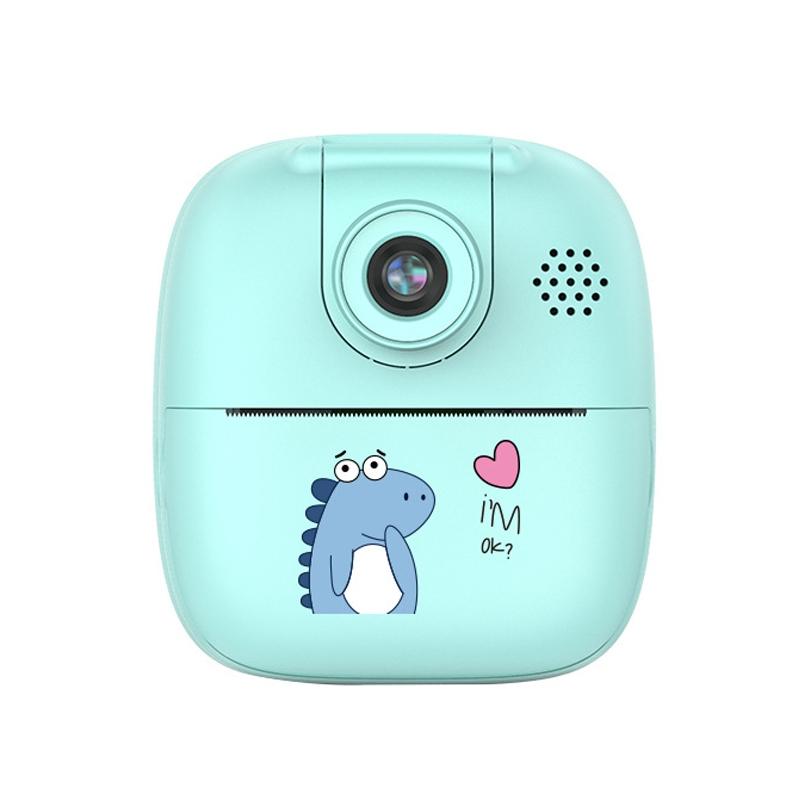 Blue Cartoon Kids Digital Camera With Rotating Lens - A18 Hd Printable-1915197842545315840