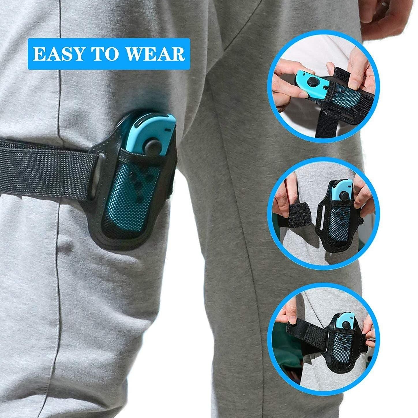 Flexible Joycon Leg Strap With Adjustable Band-1915197057791037444