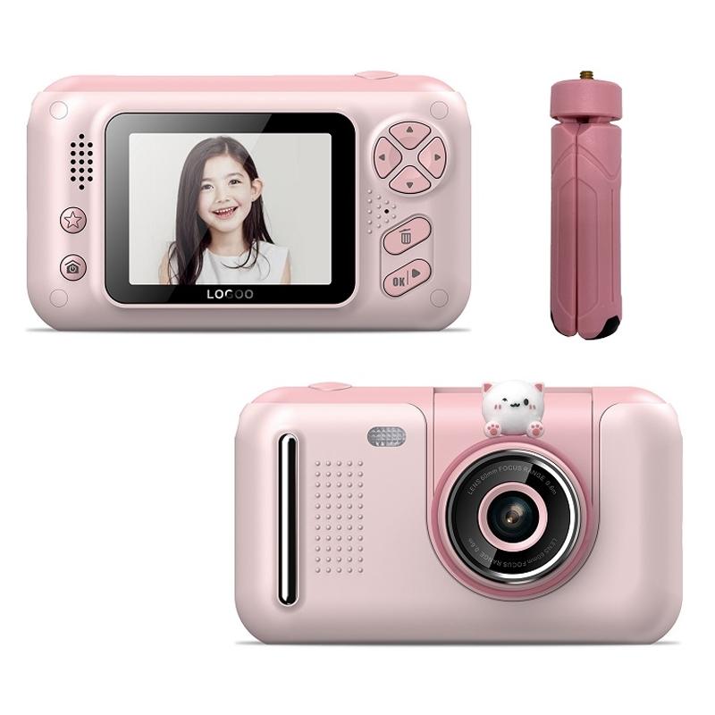 Reversible Hd Children'S Camera With Bracket - 2.4 Inch Pink-1915197998275629062