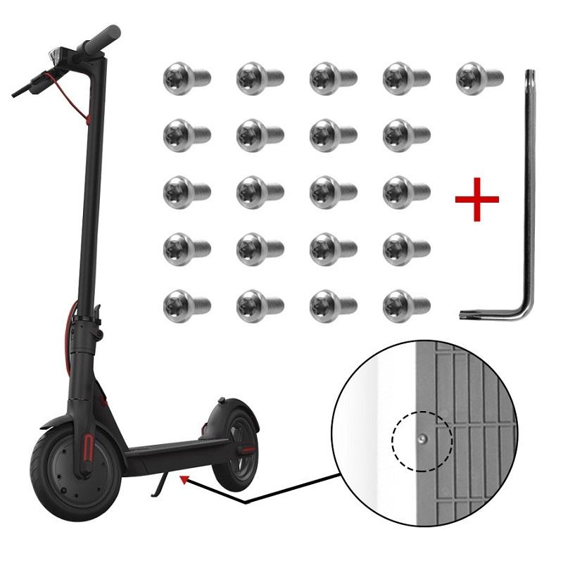 21-Piece Battery Compartment Screws Set For Xiaomi Mijia M365 Pro - White-1964932234238627845