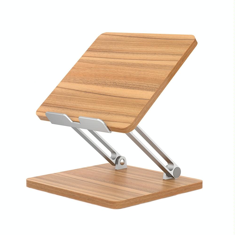 Adjustable Wooden Laptop Stand - Darkwood-1964932209307684871
