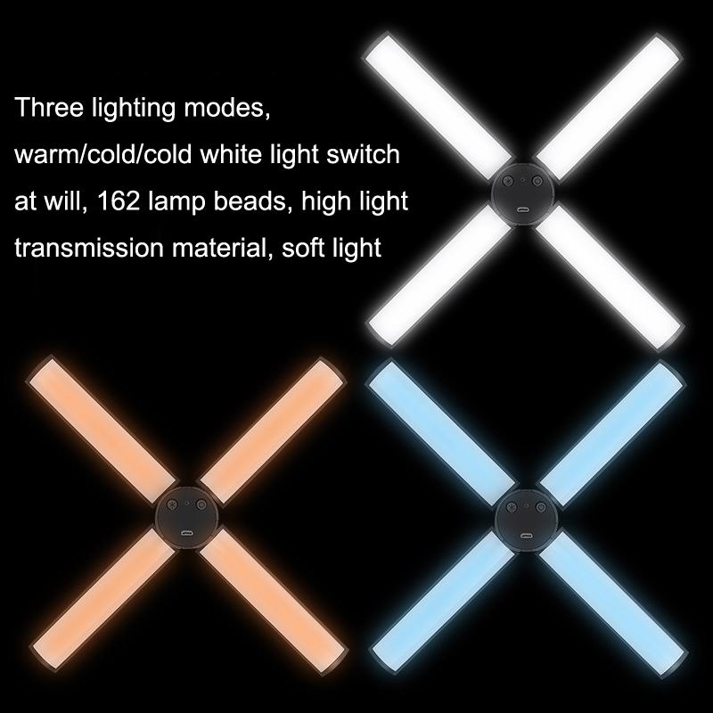 Portable Beauty Live Fill Light For Mobile Phones - Foldable Wire-Controlled-1964932350659923971