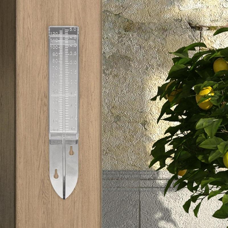 Outdoor Garden Rain Gauge - Transparent Plastic - 25X4.5X2.7Cm-1964932176101380096