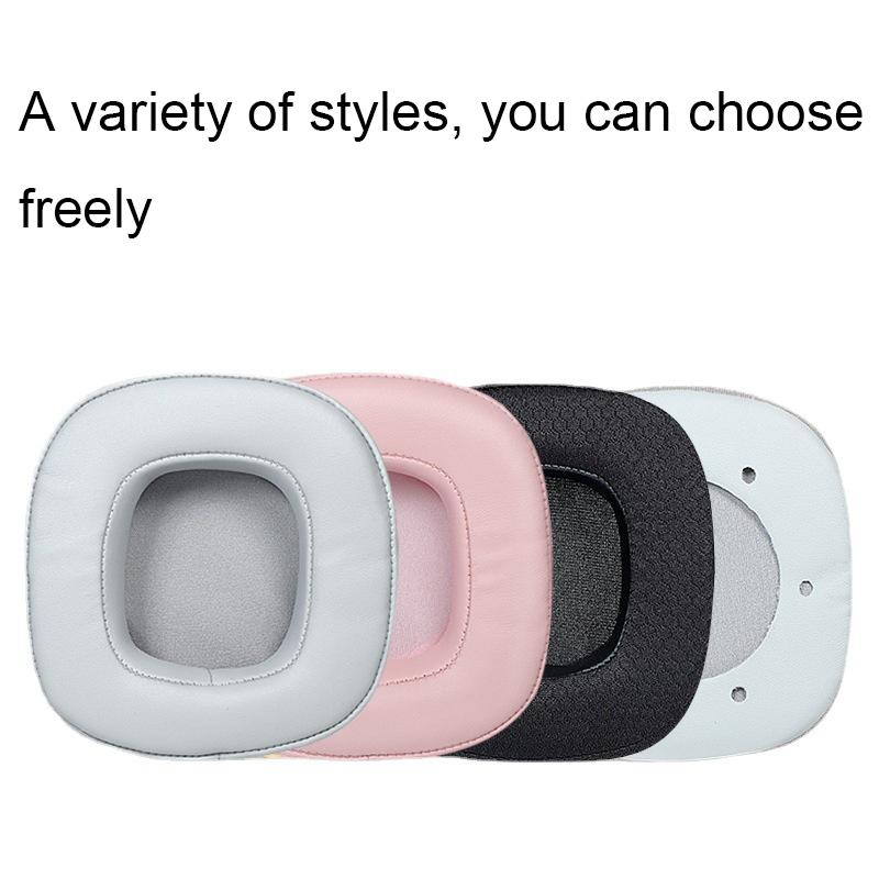 Breathable Sponge Headphone Covers - 1 Pair - Net Gray-1915197174778564609