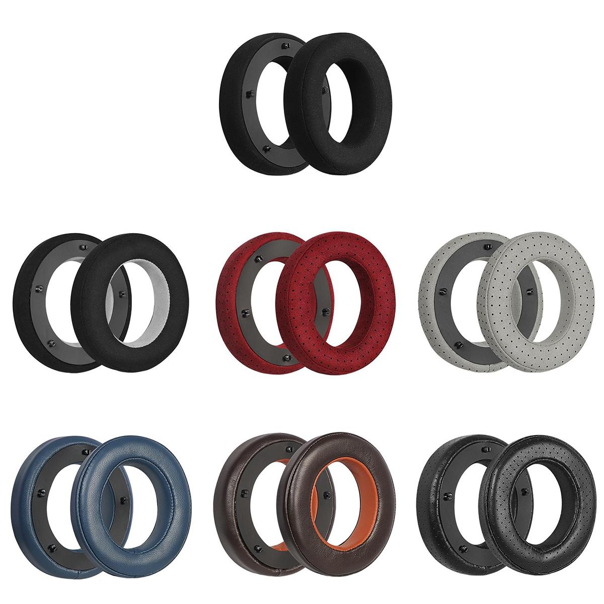 Breathable Leather Headset Cover For Focal Clear Mg Pro - Brown 2 Pack-1915197431151202305