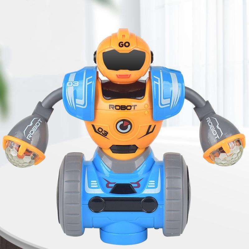 Smart Sound & Light Mechanical Robot Toy - Yellow-1915197163818848262