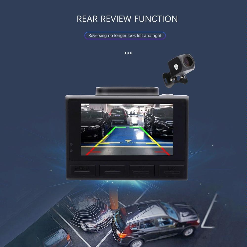 Hd Dual Recording Car Driving Recorder With Wifi & Gps Function - M200-1915197600236179459