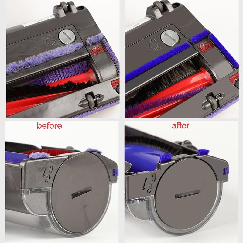 4Pcs Soft Plush Strips Vacuum Cleaner Replacement Parts For Dyson V8 V10-1962691928336240643