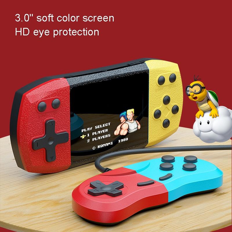 3 Horizontal Screen Pocket Console - 620 Games - Double Player - Red / Blue-1915197785695719428