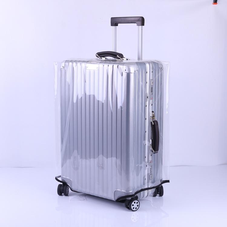 Waterproof Pvc Trolley Suitcase Cover - 24 Inch Rimless Transparent Dustproof-1915197985361367041
