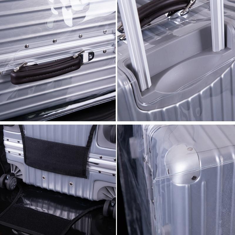 Waterproof Pvc Trolley Suitcase Cover - 26 Inch Rimless Transparent Dustproof-1915197824274927621