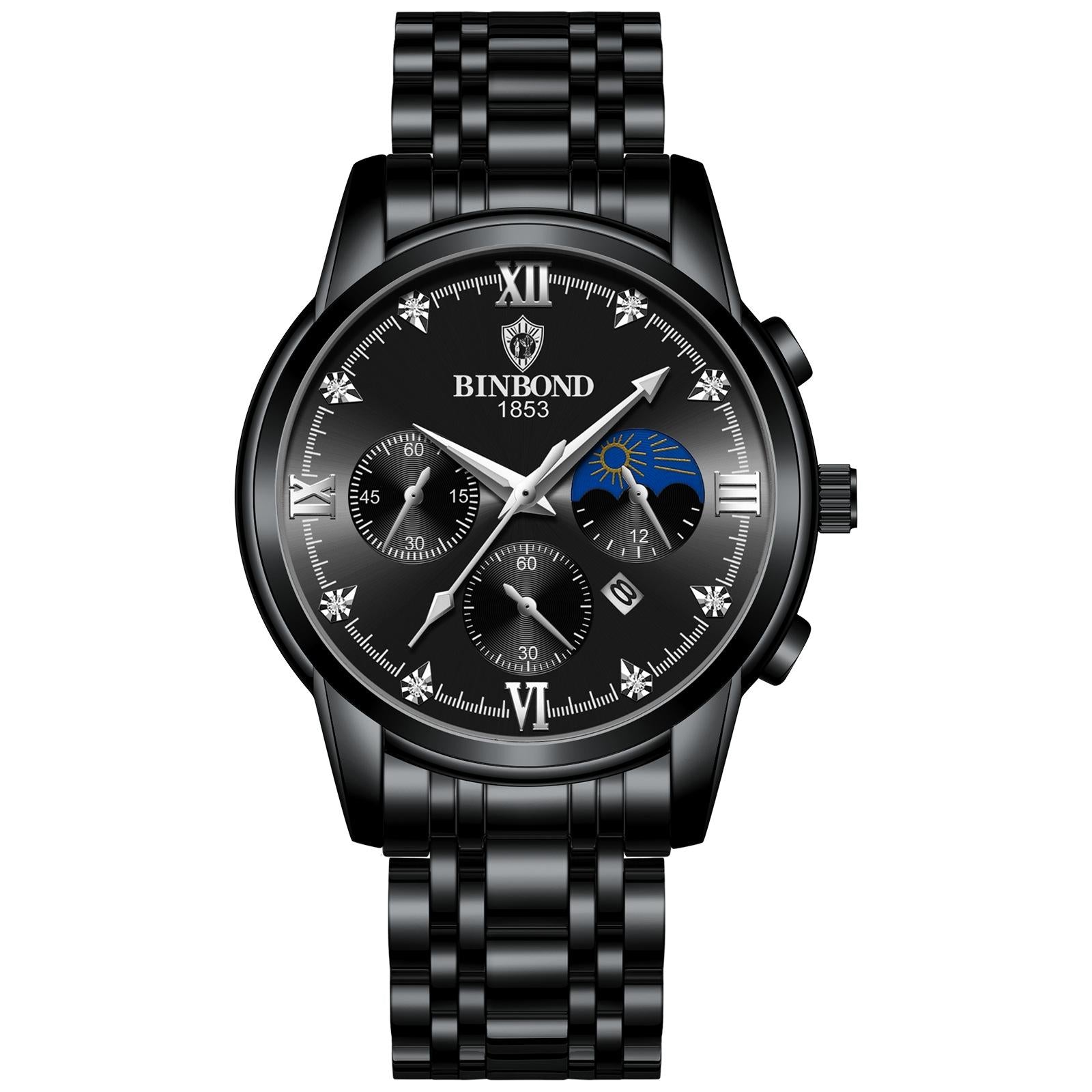 Waterproof Luminous Men Watch With Calendar - 30M-1915197982425354247
