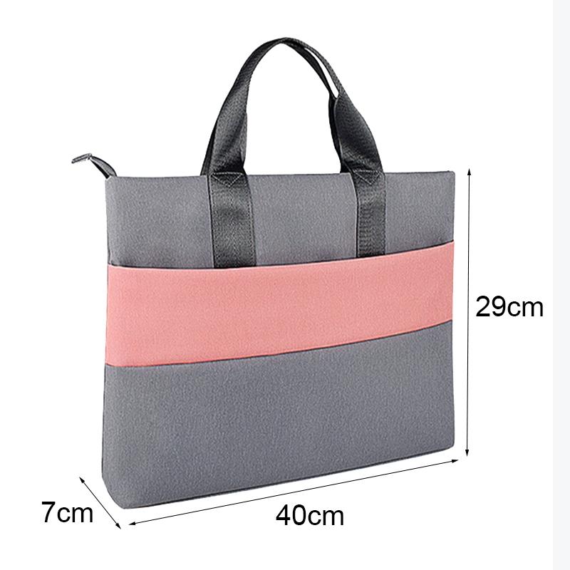 Universal Portable Laptop Liner Bag - Pink / Gray - 14.1-15.4 Inches-1915196897484738562