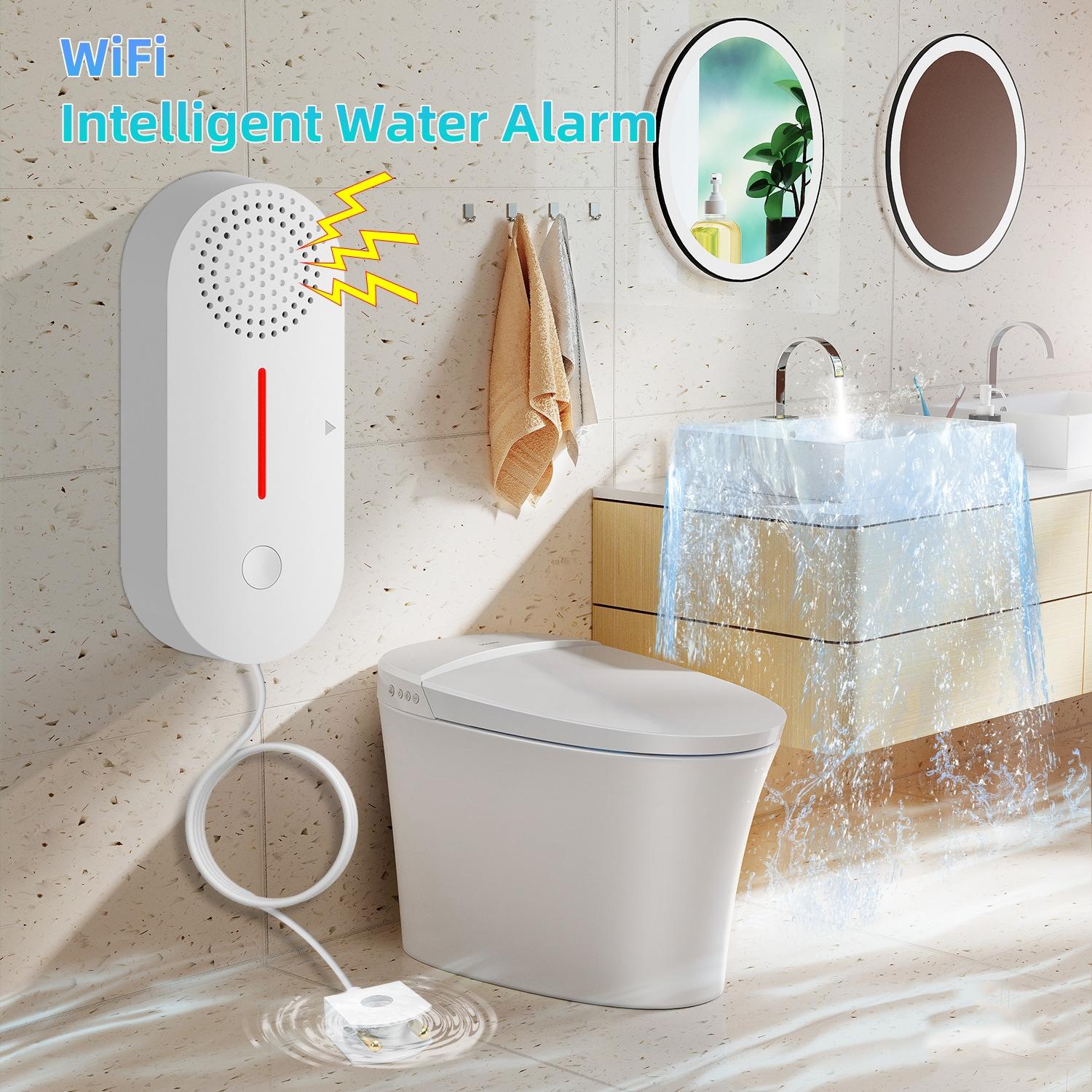 Smart Water Leak Detector With Sound And Light-1915197065919598593