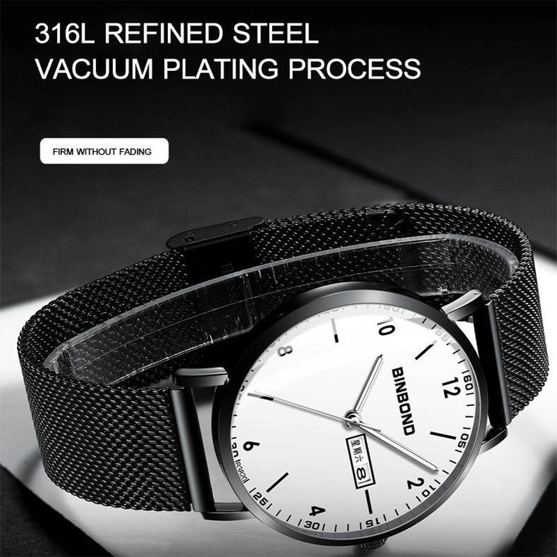 Waterproof Ultra-Thin Quartz Luminous Starry Watch - 30M-1915197801004929026