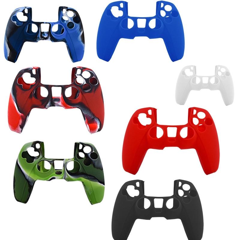 Camouflage Green Silicone Case For Ps5 Controller - Protective Cover-1915197180398931970