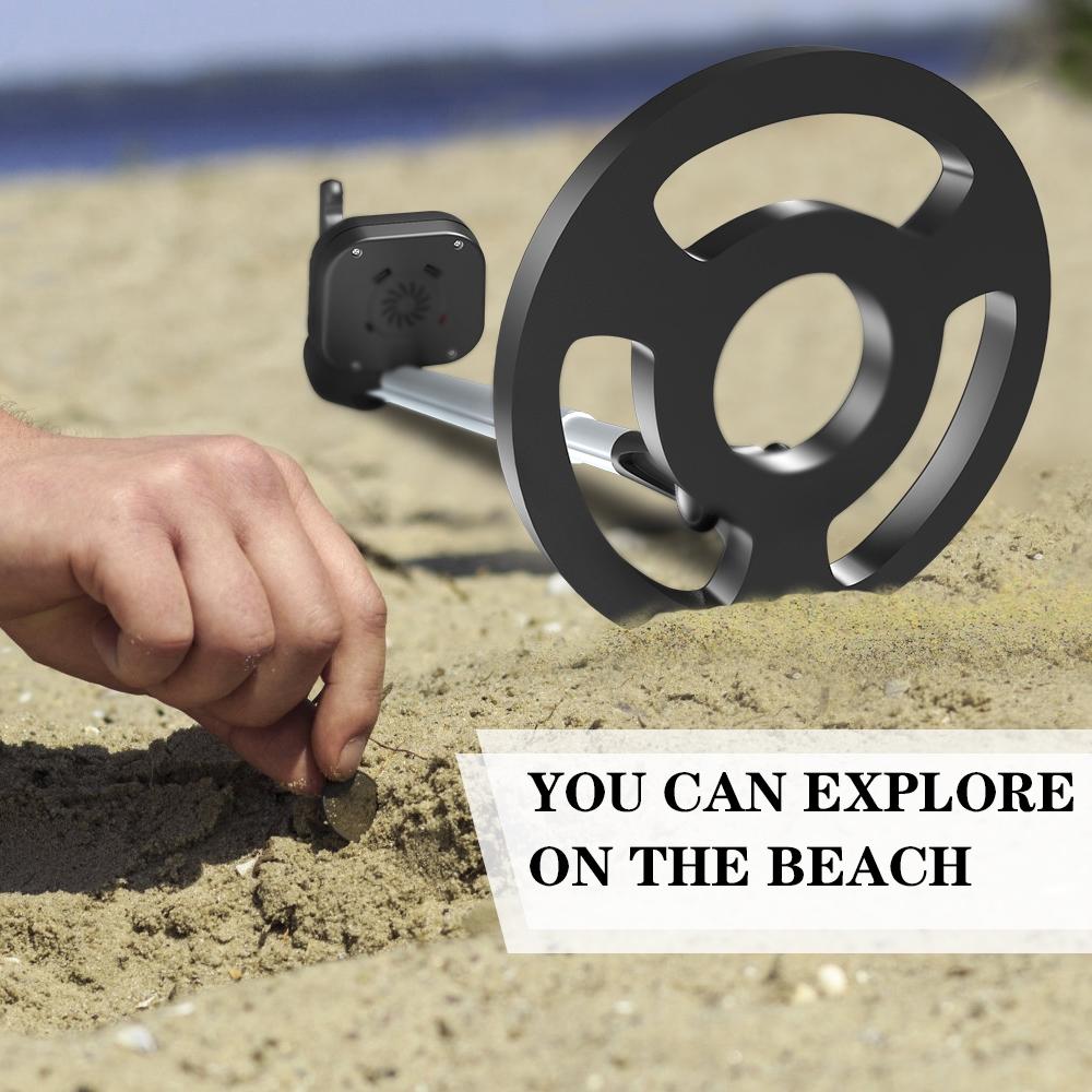 Kids Beach Metal Detector - Black-1943465054297001989