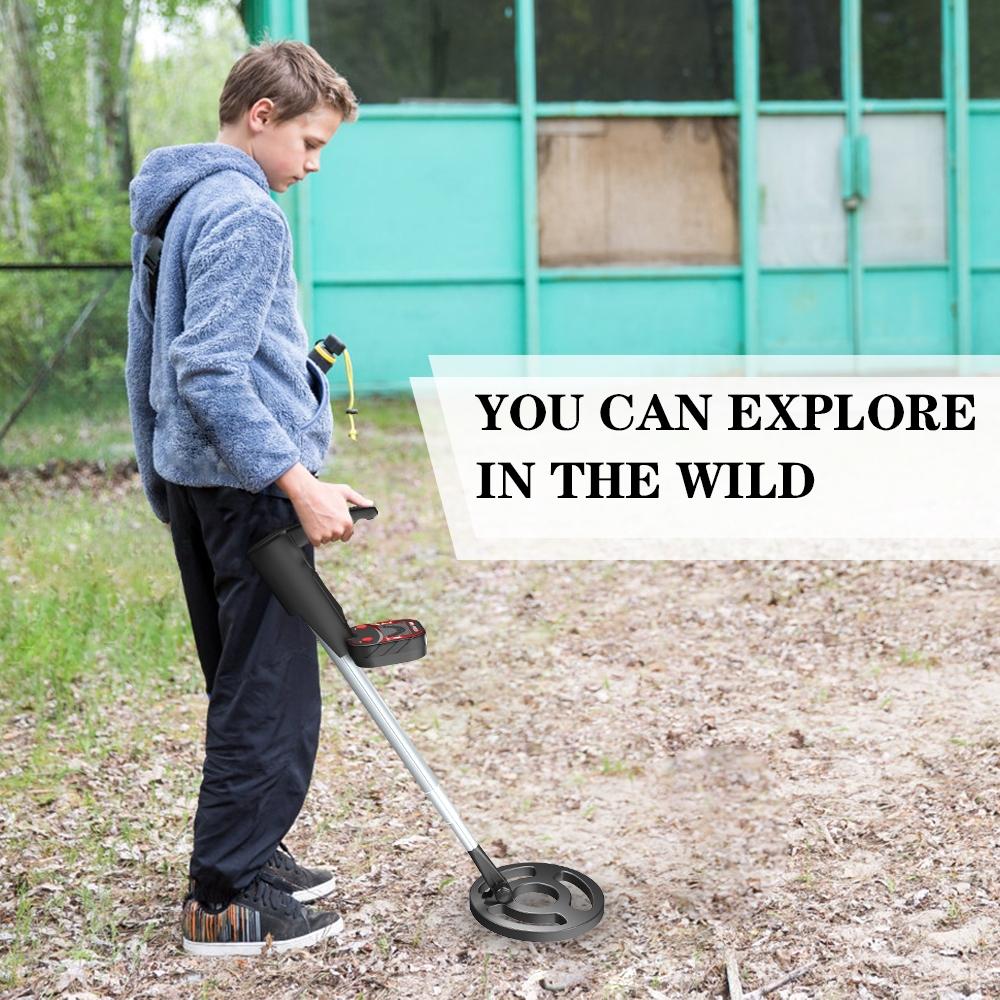 Kids Beach Metal Detector - Black-1943465054297001990