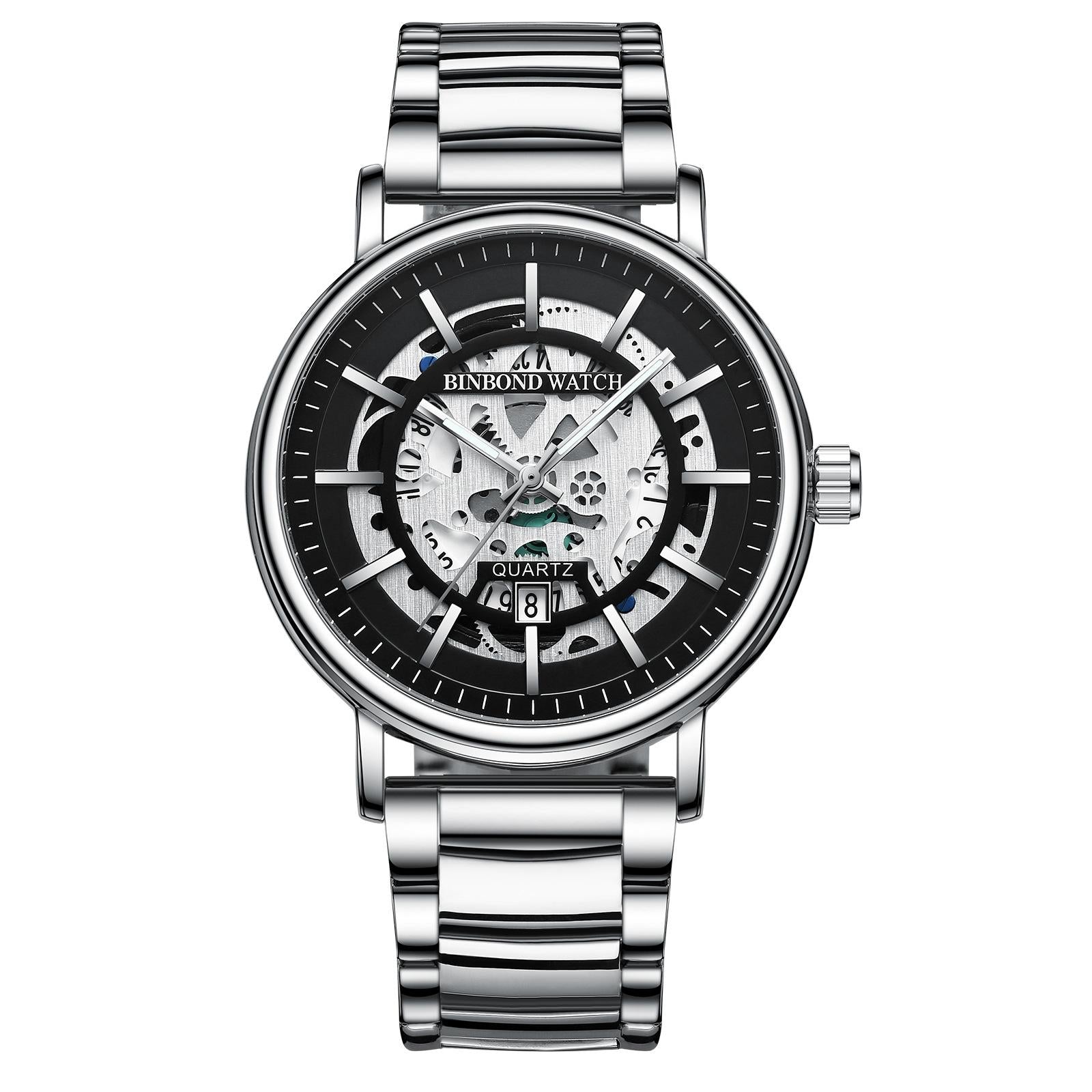 Waterproof Luminous Quartz Watch - Multifunctional-1915198121340702720
