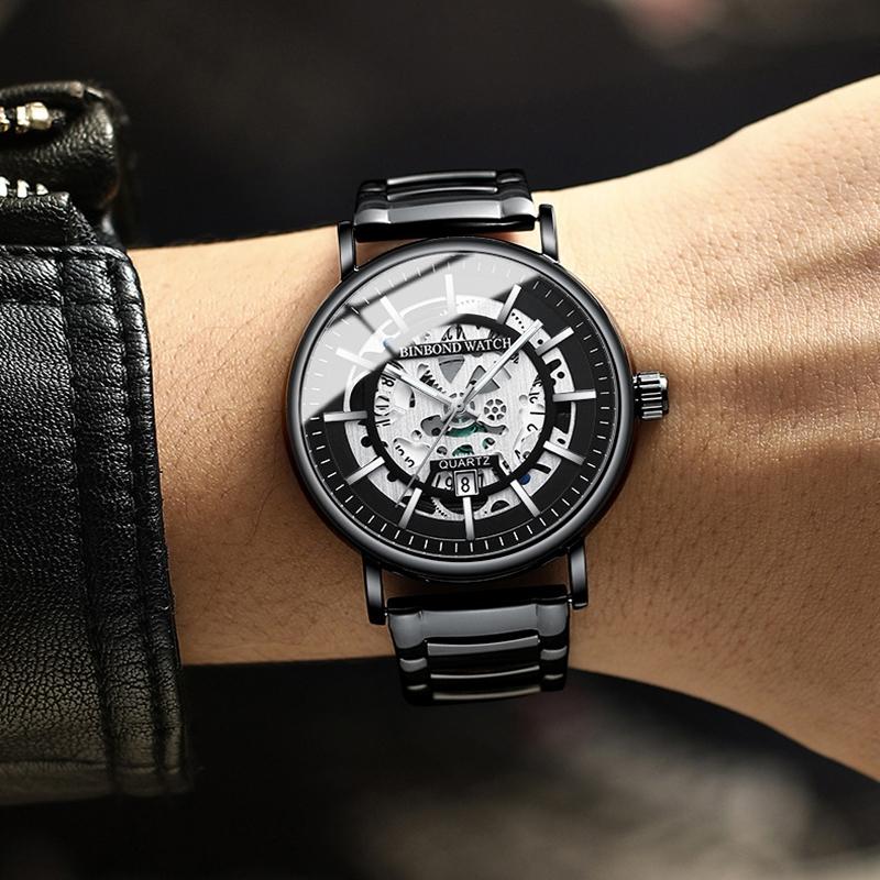 Waterproof Luminous Quartz Watch - Multifunctional-1915198121340702726
