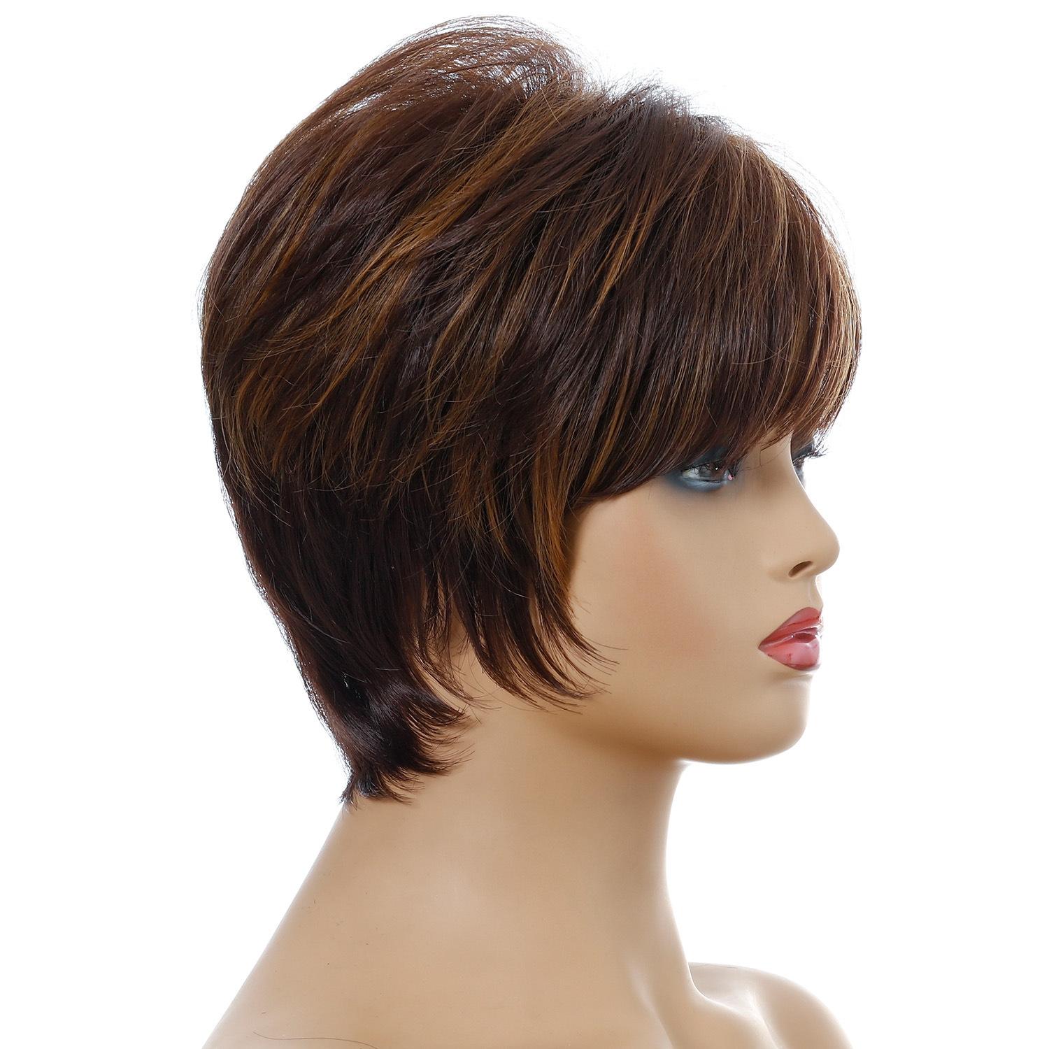 Silk Fiber Short Curly Wig - High Temp-1915196916929531908
