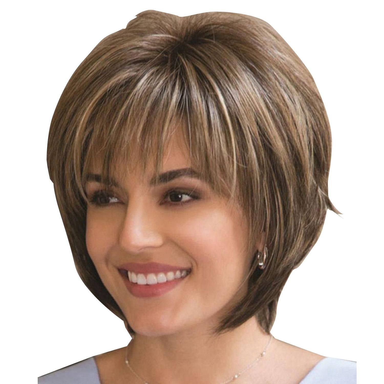 Curly Short Hair Wig - Mixed Light Gold-1915198152483409925