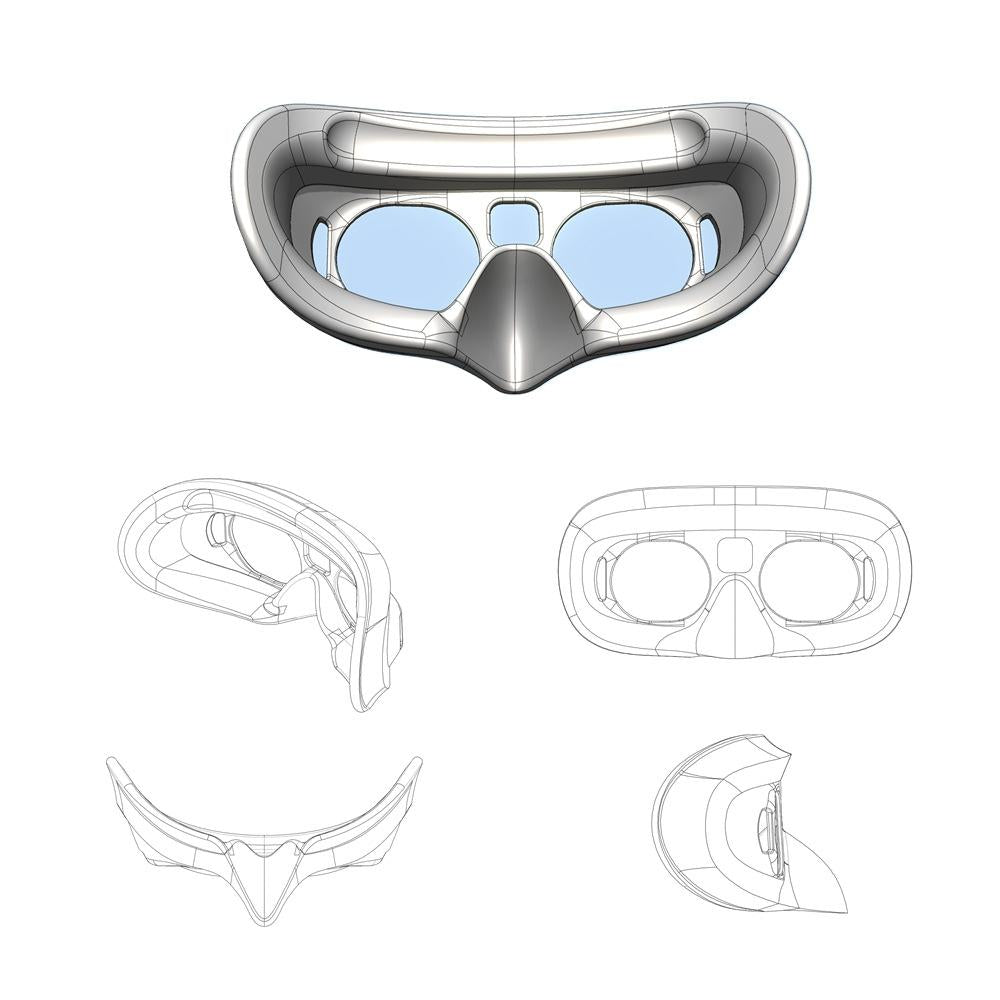 Comfort Foam Eye Pad Mask For Dji Goggles 2-1915198341453582340