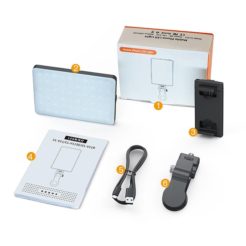 5W Mobile Phone Fill Light With Screen For Live Broadcast And Pocket Light-1915198359304540161