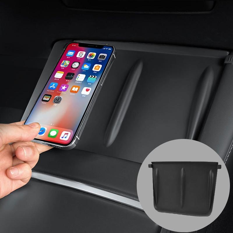 Non-Slip Silicone Wireless Charging Mat For Tesla Model 3 / Y - Black-1915196901943283718