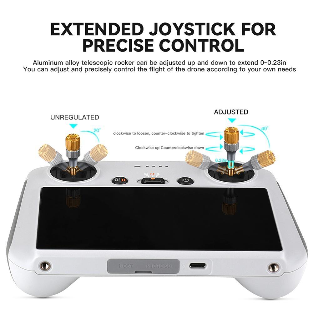 Aluminum Telescopic Joystick With Screen Remote For Dji Mini 3 Pro-1964932182304755716