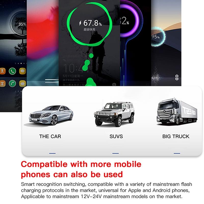 2-In-1 Car Charger - 100W - Compact Design-1915198032194965512