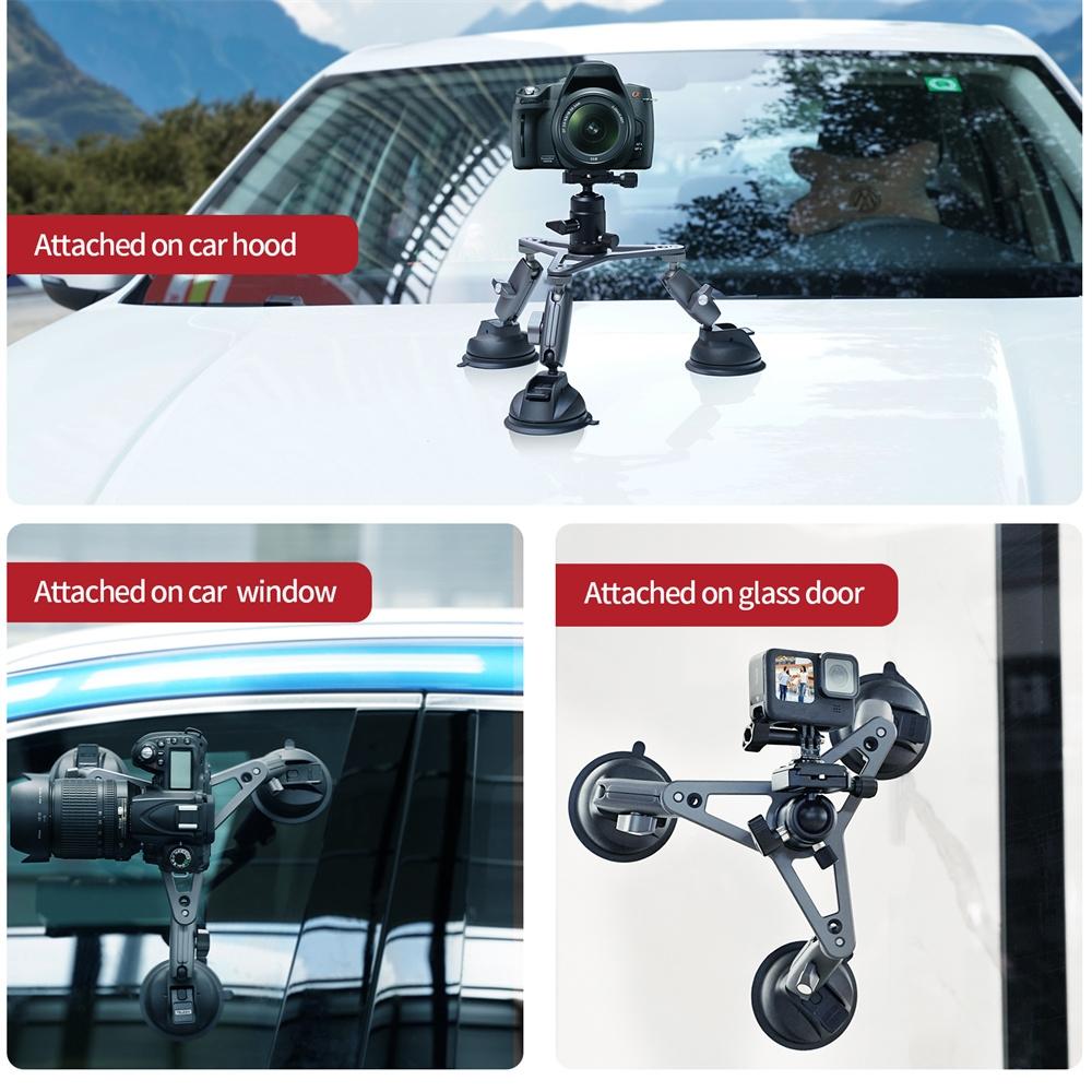 Car Mount For Action Camera With Suction Cup-1915196987205095429